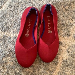 Rothy’s red shoes